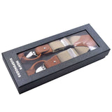 lasanderss.store Vêtements et accessoires Bretelles en alliage de cuir 6 clips pour hommes