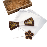 lasanderss.store Vêtements et accessoires Ensemble nœuds Papillon en bois