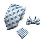 lasanderss.store Vêtements et accessoires Gris Cravate nœud Papillon et pochette