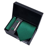 lasanderss.store Vêtements et accessoires Vert Cravate Vert pochette boutons de manchette pour homme