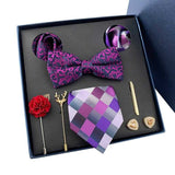 lasanderss.store Vêtements et accessoires Violet Coffret cravate 8 pcs pour homme