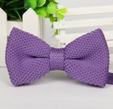 lasanderss.store Violet Nœud papillon tricoté homme