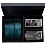 Ceinture à boucle automatique Bleu pour homme