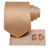 Cravate Beige en soie pour hommes 3pcs
