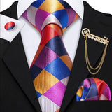 Ensemble cravate en soie pour homme