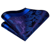 Cravate en soie Bleu pour hommes 3pcs