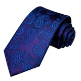 Cravate en soie Bleu pour hommes 3pcs