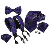 Ensemble bretelles et nœud papillon cravate pour homme