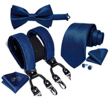 Ensemble cravate bretelles et nœud papillon cravate pour homme