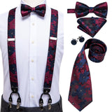 Ensemble de nœud papillon cravate et bretelle