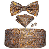 Large Ceinture de smoking en soie