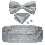 Ceinture de smoking élastique en soie pour hommes