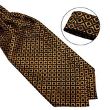 Ensemble Cravate Ascot Vintage en soie pour homme