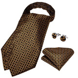 Ensemble Cravate Ascot Vintage soie pour homme