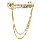 Fashion cravate pour hommes à rayures dorées en soie