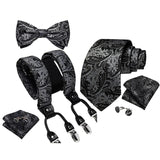 Ensemble bretelles et nœud papillon cravate pour homme
