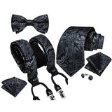 Ensemble bretelles nœud papillon cravate pour homme