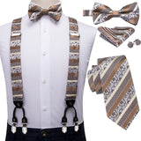 Ensemble de nœud papillon cravate et bretelle