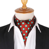 Cravate Ascot en soie doux pour homme