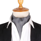 Cravate Ascot en soie doux pour homme