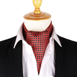 Cravate Ascot en soie doux pour homme