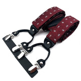 Bretelles en soie 6 Clips solide et durable pour homme