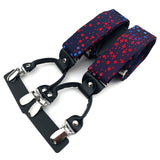 Bretelles en soie 6 Clips solide et durable pour homme