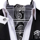 Ascot cravate cravate pour hommes en soie