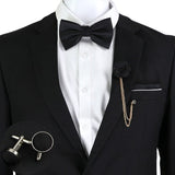 Ensemble de nœuds papillon broche en soie