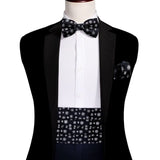 Ceinture de smoking élastique en soie