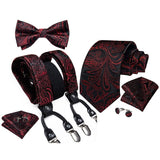 Ensemble bretelles nœud papillon cravate pour homme