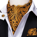 Ascot cravate cravate pour hommes en soie