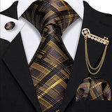 Ensemble cravate en soie pour homme