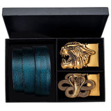 Ceinture à boucle automatique Bleu pour homme