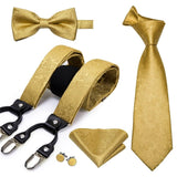 Ensemble de nœud papillon cravate et bretelle