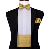 Ceinture de smoking élastique en soie