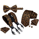 Ensemble cravate bretelles et nœud papillon cravate pour homme