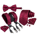 Ensemble bretelles nœud papillon cravate pour homme