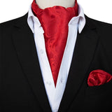 ensemble de cravate Ascot en soie doux pour homme