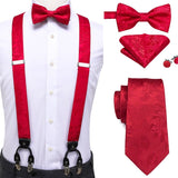 Ensemble de nœud papillon cravate et bretelle