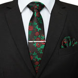Cravate à fleurs en soie pour hommes