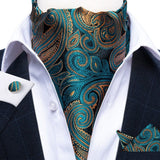 Ensemble Cravate Ascot Vintage en soie pour homme
