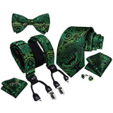Ensemble cravate bretelles et nœud papillon cravate pour homme