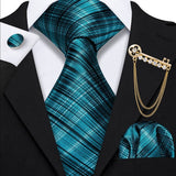 Ensemble cravate en soie pour homme