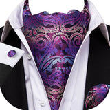 Ascot cravate cravate pour hommes en soie