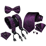 Ensemble bretelles et nœud papillon cravate pour homme