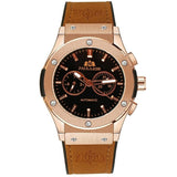 Montre mécanique bracelet cuir pour hommes – Montres | lasanderss.store