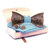 Nœud Papillon 3D en Bois Sculpté - Design Relief Unique pour Homme – coffret cravate | lasanderss.store