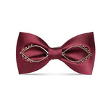 Nœud papillon Bordeaux à assortir pochette pour hommes – | lasanderss.store