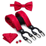 Nœud papillon Bretelles en soie boutons de manchette carrés de poche – | lasanderss.store